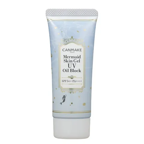 CANMAKE Mermaid Skin Gel UV (Oil Block) Sunscreen Gel Base, 01, SPF50+ PA++++, 40 g
