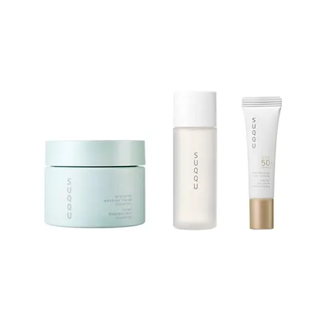 SUQQU Designing Massage Cream Soen-ka Kit, set: massage cream 200g, toner 50ml, day cream 10g (limited edition)