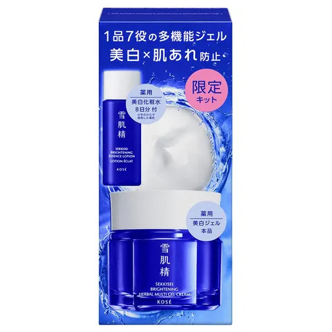 Sekkisei Brightening Multi Gel Kit (medicated), set, 80g + 24mL