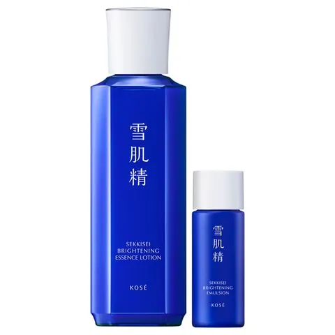 Sekkisei Brightening Essence Lotion Kit (medicated lotion + emulsion), limited edition, Natural Floral scent, 200mL+24mL