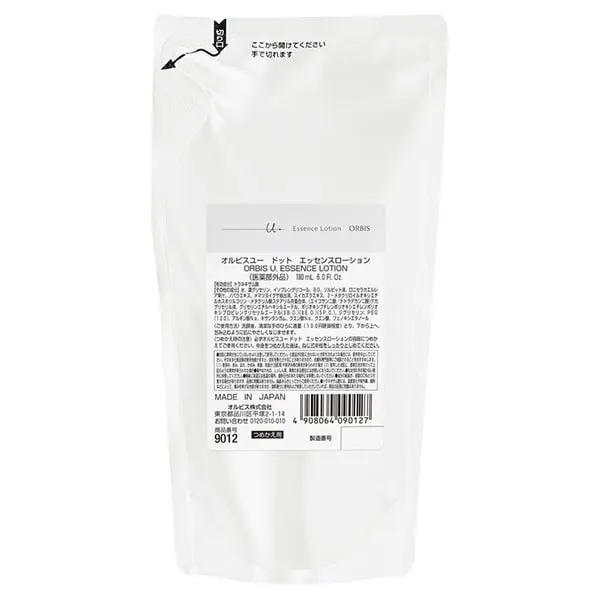 ORBIS U Dot Essence Lotion, сменный блок, увлажняющий тип, без отдушки, 180 мл