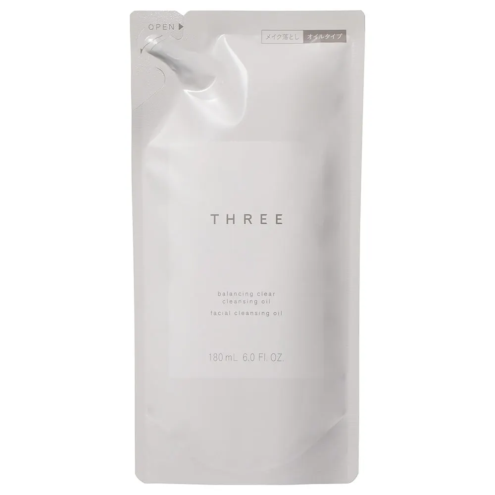 THREE Balancing Clear Cleansing Oil, сменный блок, 180 мл