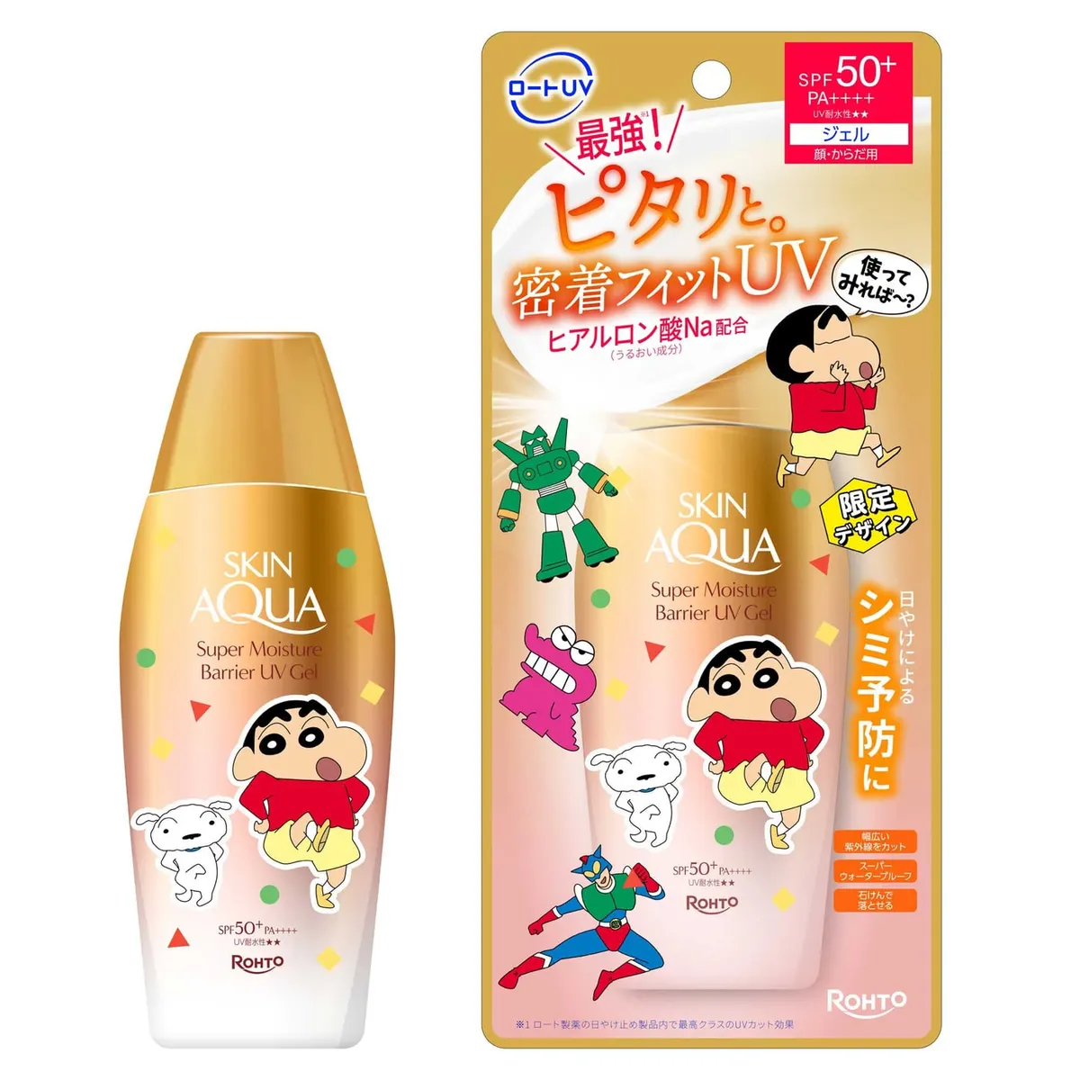 Skin Aqua Супер увлажняющий солнцезащитный гель Barrier UV, Crayon Shin-chan, SPF50+ PA++++, 100 г