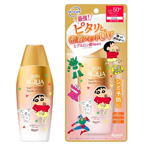Skin Aqua Super Moisture Barrier UV Gel, Crayon Shin-chan, SPF50+ PA++++, 100 g