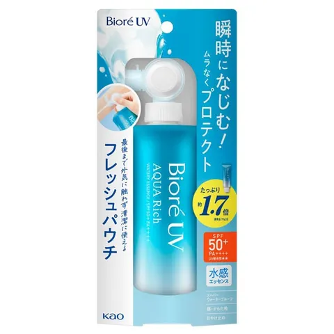 Biore UV Aqua Rich Watery Essence, Fresh Pouch, SPF50+ PA++++, 120 g
