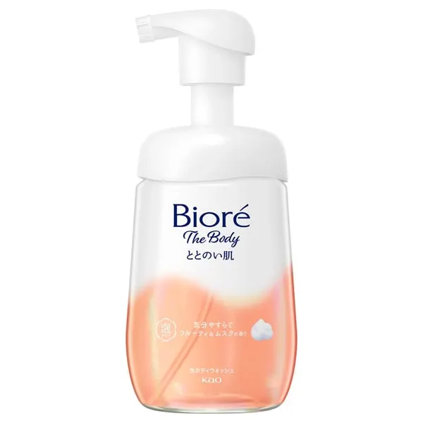 Biore The Body Totonoi Hada пенка для тела, помпа, фруктово-мускусный аромат, 480 мл