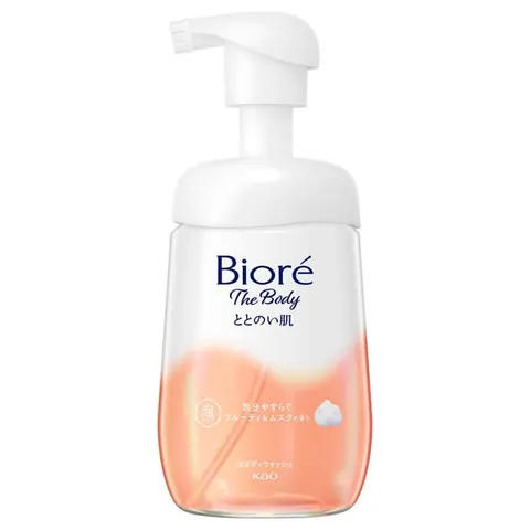 Biore The Body Totonoi Hada пенка для тела, помпа, фруктово-мускусный аромат, 480 мл