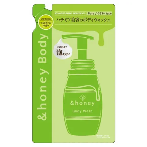&honey Pure Moist пенящееся средство для мытья тела, сменный блок, аромат Шардоне-мед, 440 мл