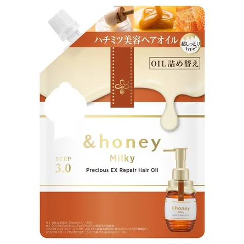 &honey Milky Precious EX Repair Hair Oil 3.0 (refill), Cherry Sweet Honey, 80 ml
