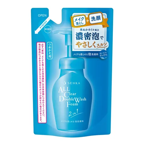 Fine Today Senka Foaming Facial Cleanser that Removes Makeup Refill, 130ml