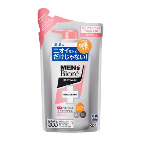 Kao Men's Biore Deodorant Body Wash Skin Care Type Refill 380ml