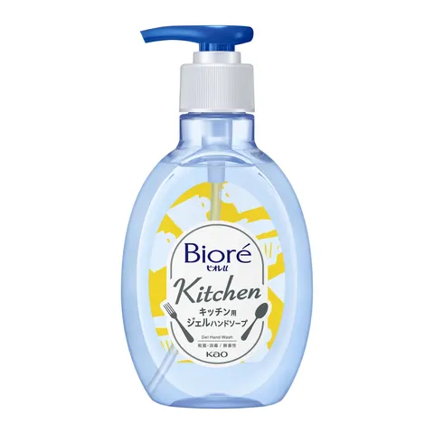 Гель кухонный для мытья рук, без аромата, дозатор, Kao Biore U Kitchen Hand Gel Soap Unscented Pump, 250ml