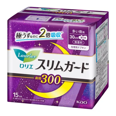 Kao Laurier Slim Guard for frequent nights 300, 15 pieces
