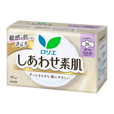 Kao Laurier Happy Bare Skin, especially with daytime wings, 17pcs