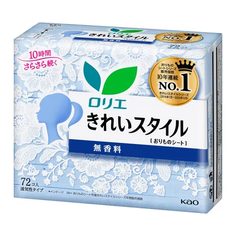 Kao Laurier Beautiful Style Unscented, 72 items