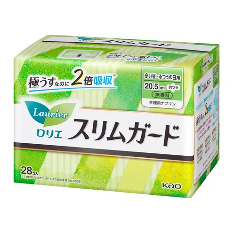 Kao Laurier Slim Guard Heavy Day to Normal Day Use with Wings 28pcs