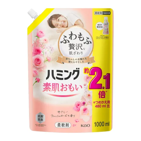 Kao Humming Fresh Rose Refill, 1000ml