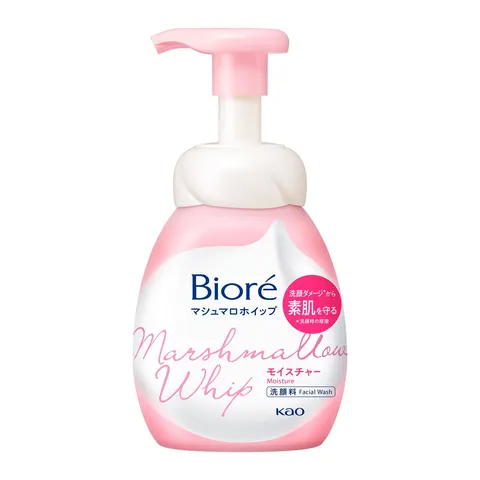 Мусс для умывания, увлажняющий, дозатор, Kao Biore Marshmallow Whip Moisture, 150ml