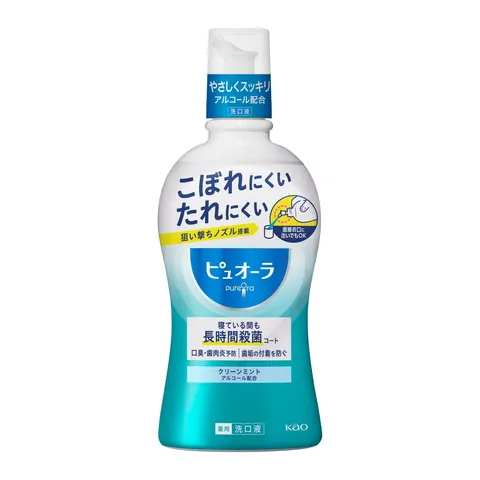 Kao Pyuora Mouthwash Clean Mint, 420ml