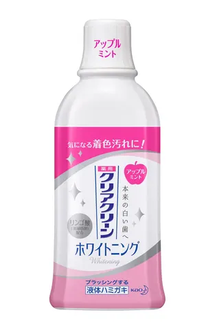 Kao Clear Clean Plus Whitening Dental Rinse Apple Mint, 600ml