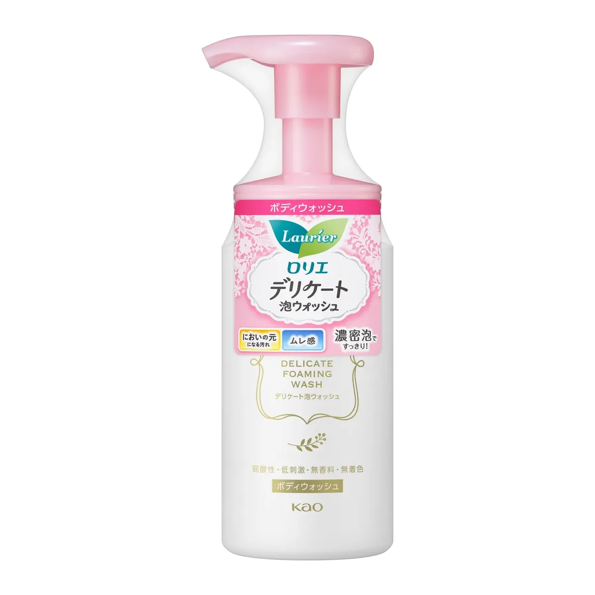 Пенка для интимной гигиены, дозатор, Kao Laurier Delicate Foam Wash, 150ml