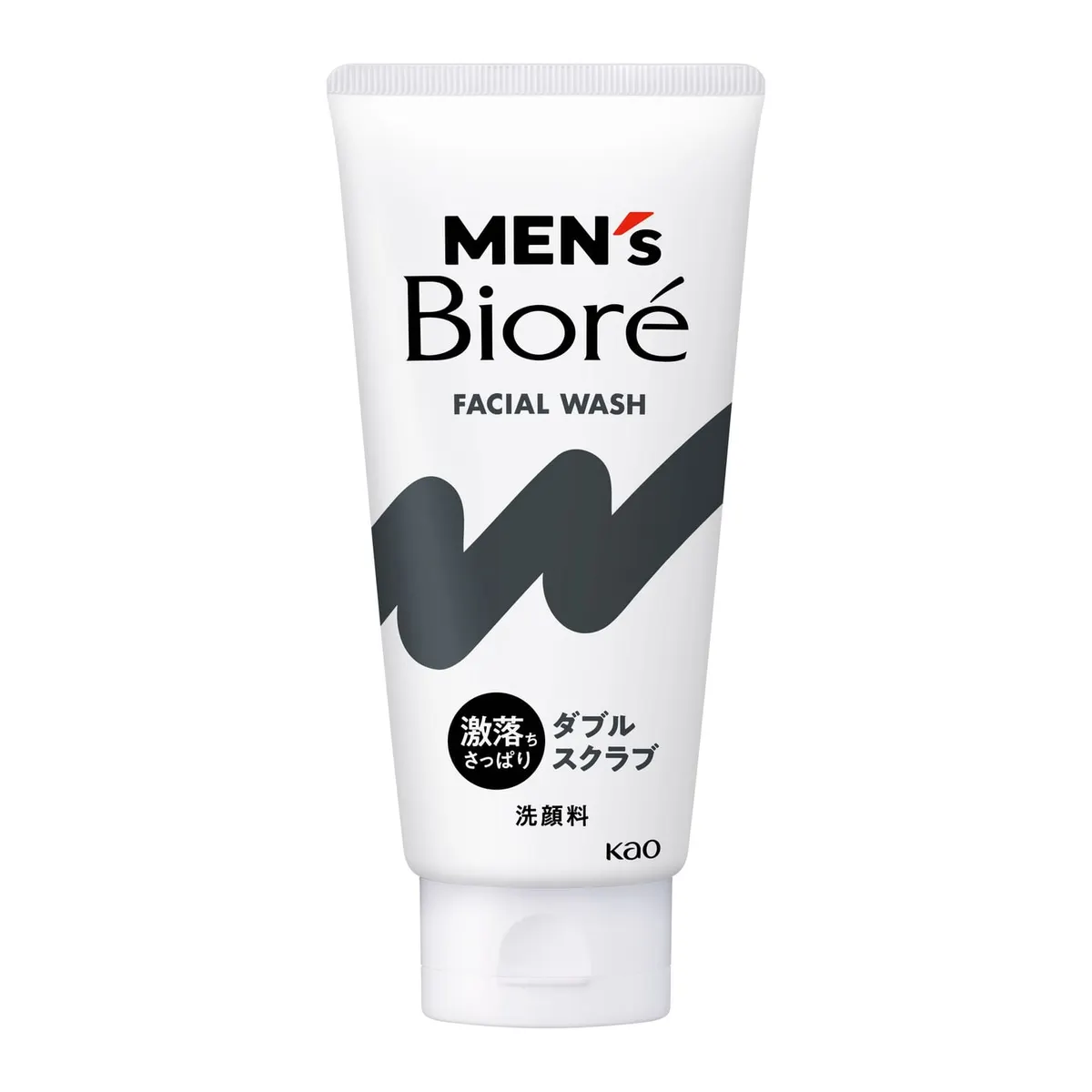 Пенка-скраб для умывания, для мужчин, с ментолом, Kao Men's Biore Double Scrub Face Wash, 130g