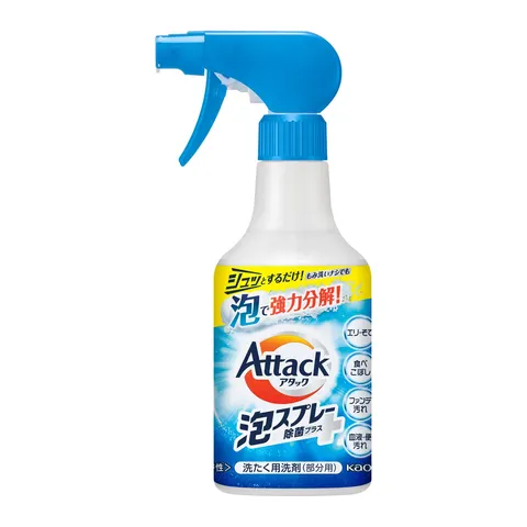 Пятновыводитель-спрей для обработки пятен на белье перед стиркой, Kao Attack Foam Spray Disinfectant Plus, 300ml