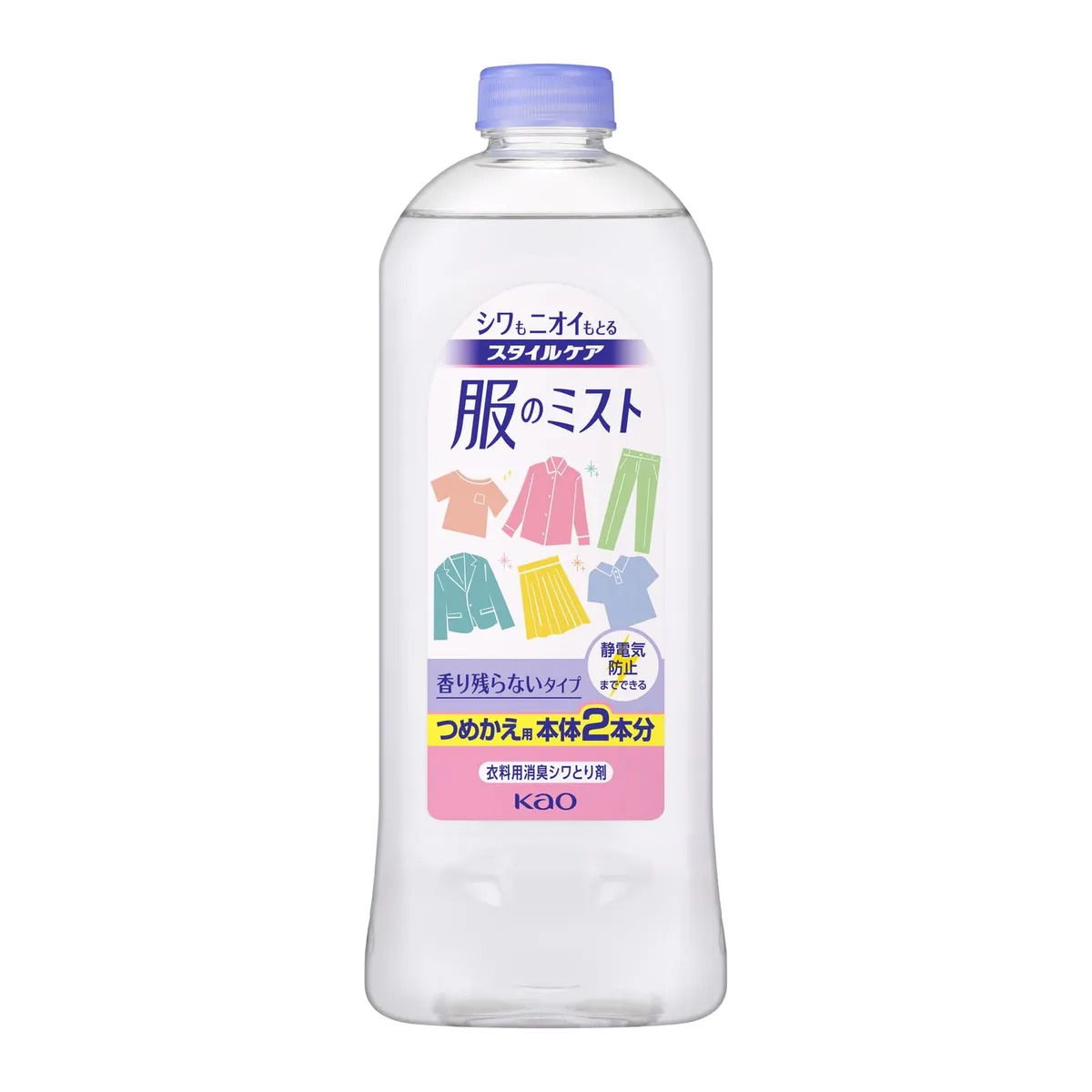 Спрей для глажки белья, с освежающим эффектом, запасной блок, Kao Style Care Clothes Mist, Refill, 400ml