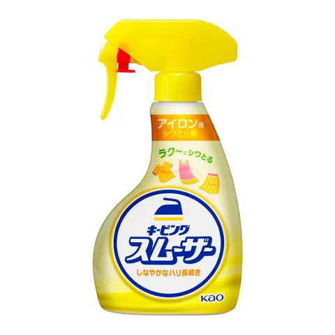 Спрей для глажки белья, с подкрахмаливающим эффектом, Kao Keeping Smoother Wrinkle Remover for Ironing, 400ml