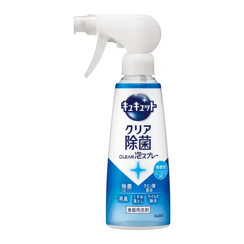 Спрей-пенка для мытья посуды, аромат грейпфрута, Kao Cucute Clear Desinfecting Foam Spray, 280ml