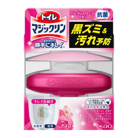 Таблетка очищающая для бачка унитаза, аромат розы, Kao Toilet Magiclean Self-Beautiful Rose, 80g