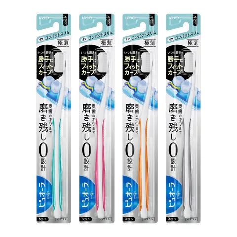 Kao Pyuora Toothbrush Compact Slim Regular, 1 piece