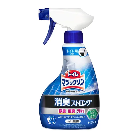 Чистящий спрей-пена для туалета, аромат трав, Kao Toilet Magiclean Deodorizing/Cleaning Spray Deodorizing Strong, 400ml