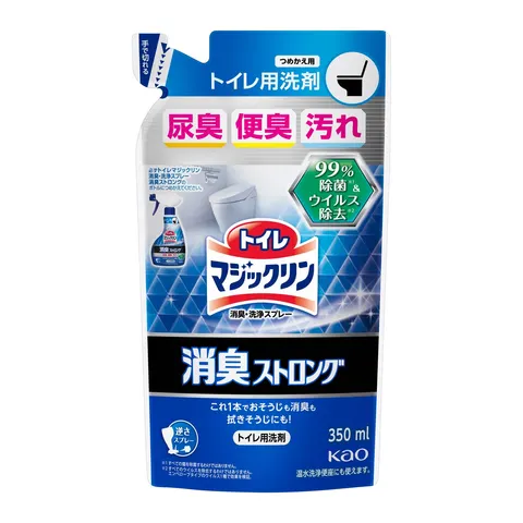 Чистящий спрей-пена для туалета, аромат трав, запасной блок, Kao Toilet Magiclean Spray Deodorant Strong, Refill, 350ml
