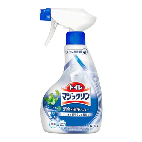 Чистящий спрей-пена для туалета, дезодорирующий, аромат мяты, Kao Toilet Magiclean Deodorant Cleaning Spray, Mint Scent, 380ml