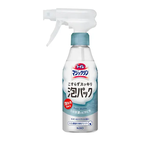 Чистящий спрей-пена для унитаза, аромат мыла и цитруса, Kao Toilet Magiclean No-scrubbing Refreshing Foam Pack Sabon & Citrus Scent, 300ml