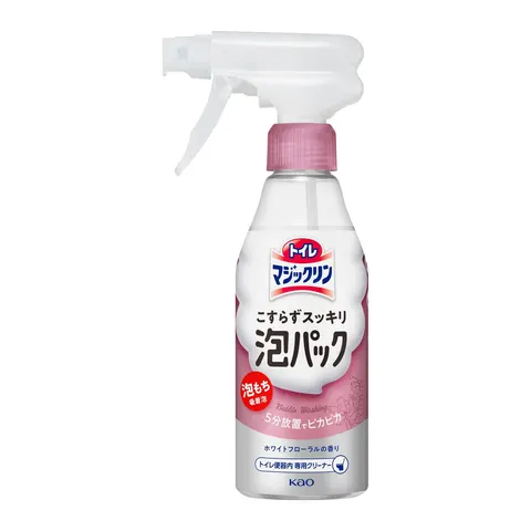 Чистящий спрей-пена для унитаза, аромат цветов, Kao Toilet Magiclean No-scrubbing Refreshing Foam Pack White Floral Scent, 300ml