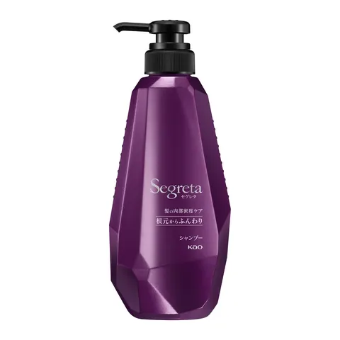 Шампунь для придания объёма сухим, тонким и ломким волосам, дозатор, Kao Segreta Shampoo, 430ml