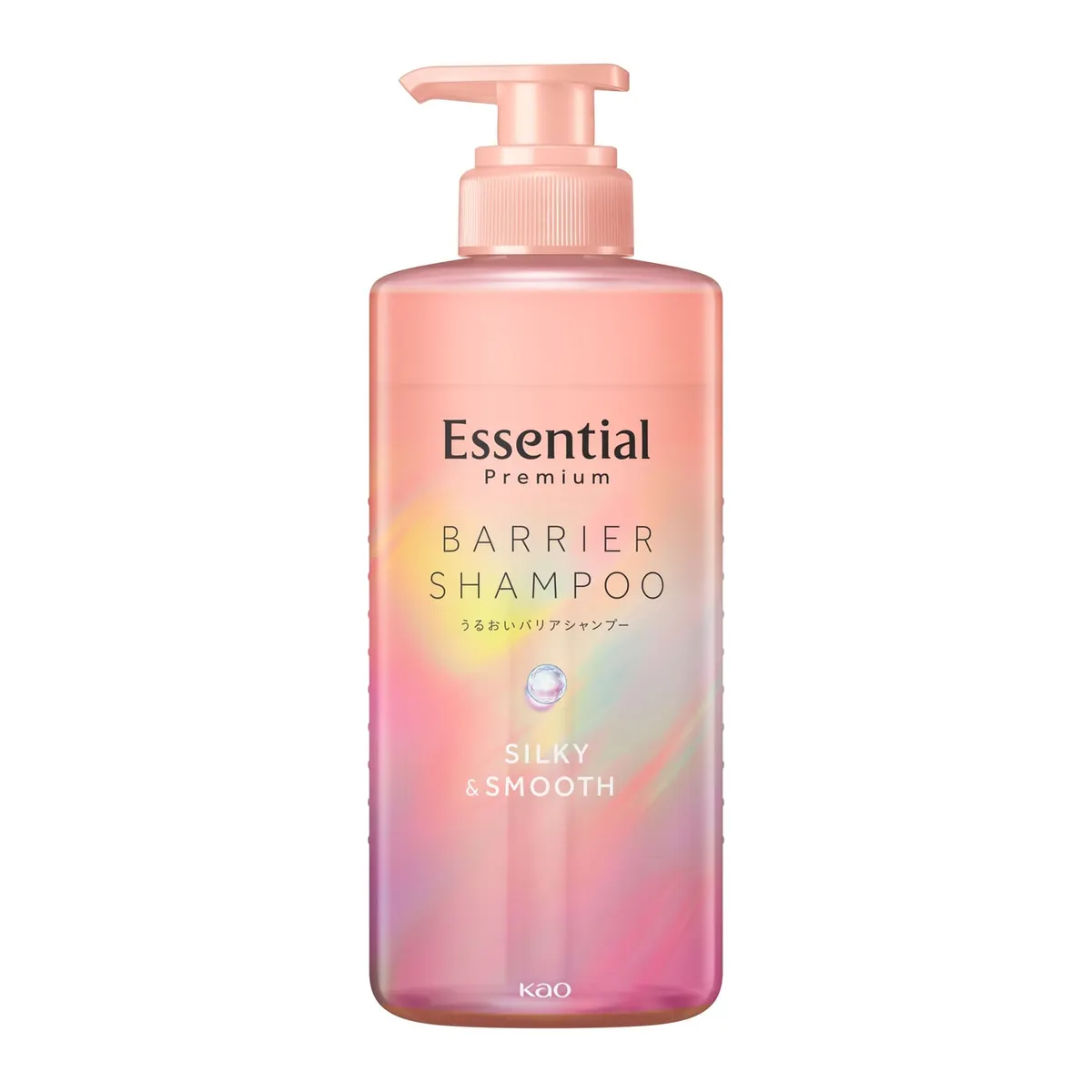Шампунь для сухих волос, аромат гардении и жасмина, дозатор, Kao Essential Premium Moisture Barrier SP Silky Pump, 450ml