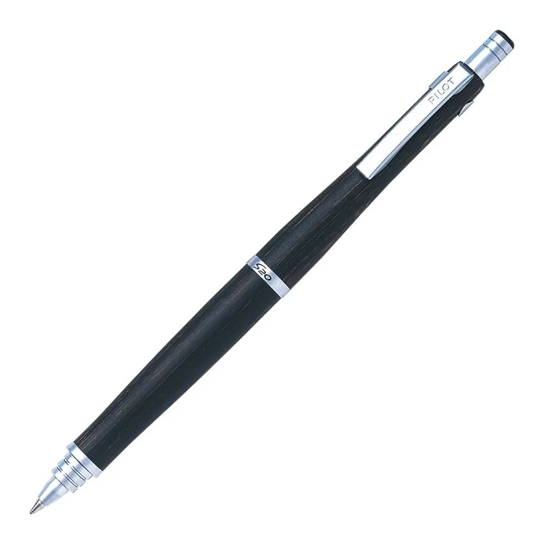 Pilot S20, шариковая ручка 0,7 мм, корпус из дерева, тёмно-коричневая