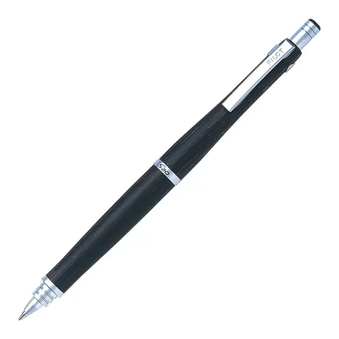 Pilot S20, шариковая ручка 0,7 мм, корпус из дерева, тёмно-коричневая