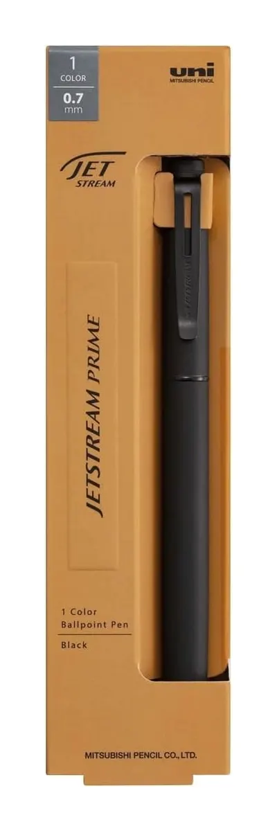 Uni Jetstream Prime, шариковая ручка с поворотным механизмом 0,7 мм, чёрная
