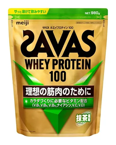 SAVAS Whey Protein 100, сывороточный протеин со вкусом матча, 980 г