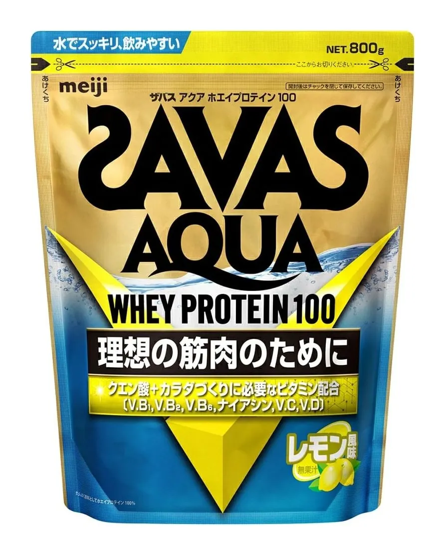 SAVAS Aqua Whey Protein 100, сывороточный протеин со вкусом лимона, 800 г