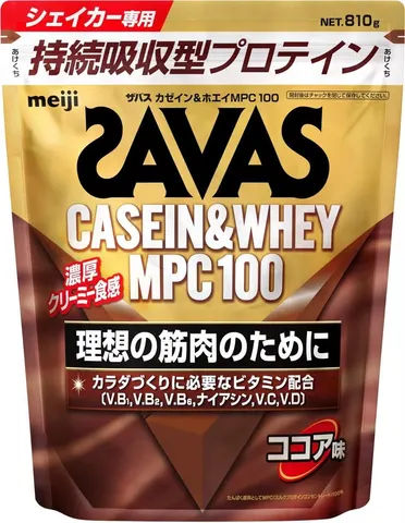 SAVAS Casein & Whey MPC100, Cocoa Flavor, 810 g