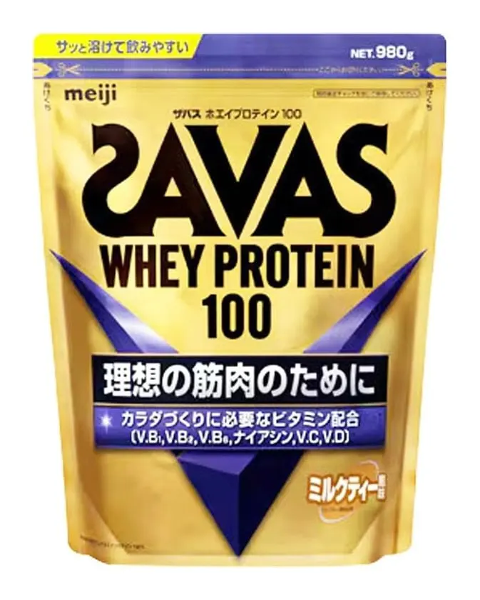 SAVAS Whey Protein 100, сывороточный протеин со вкусом молочного чая, 980 г