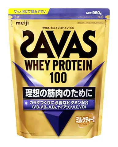 SAVAS Whey Protein 100, сывороточный протеин со вкусом молочного чая, 980 г