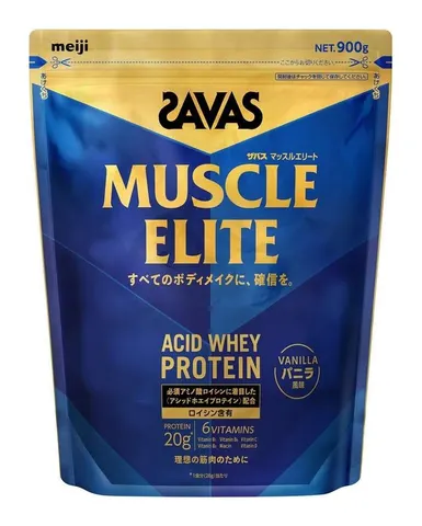 SAVAS Muscle Elite, протеин с кислой сывороткой со вкусом ванили, 900 г