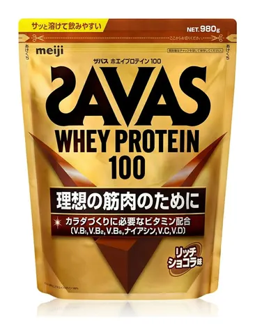 SAVAS Whey Protein 100, сывороточный протеин со вкусом насыщенного шоколада, 980 г