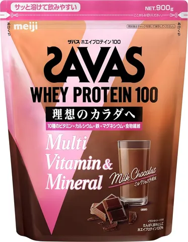 SAVAS Whey Protein 100 Multivitamin & Mineral, сывороточный протеин с витаминами и минералами со вкусом молочного шоколада, 900 г